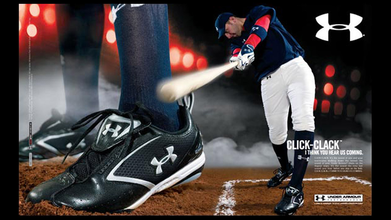 Under armour baseball shoes ad.